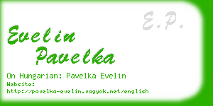 evelin pavelka business card